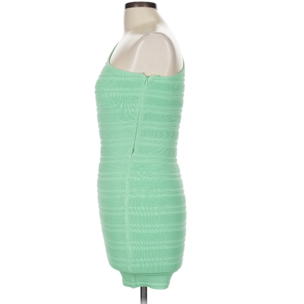 Torn by Ronny Kobo Kat One-Shoulder Bodycon Mini Dress in Mint Green (Size M) - Picture 8 of 9